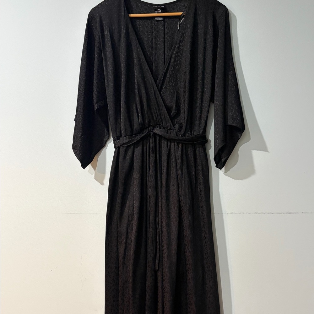 Elegant Black Wrap Dress